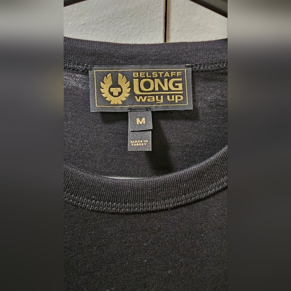 BELSTAFF LONG WAY UP Motorcycle Collection 100% Cotton T-Shirt Black Mens Size M - Picture 7 of 11